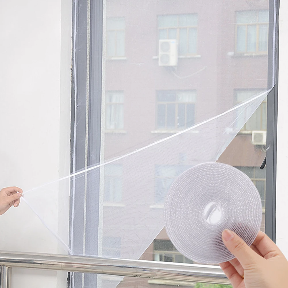 

3 Pcs Anti Mosquito Screen Self adhesive Window Screen Mesh Light Weight Breathable Polyester Fiber for Bedroom Living
