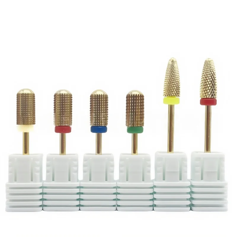 Aço de tungstênio broca do prego máquina de corte fresa arquivo de unhas remoção gel polimento ferramenta acessórios