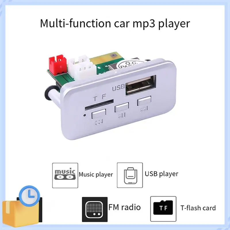 Popular bluetooth 5.0 mp3 wma ape placa decodificação áudio do carro usb tf rádio fm módulo handsfree mp3 player para alto-falante fácil de usar 1