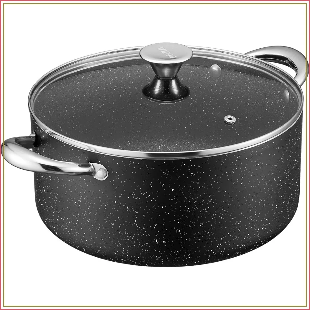 12 Quart Nonstick Stock Pot with Lid for Soup Cooking
