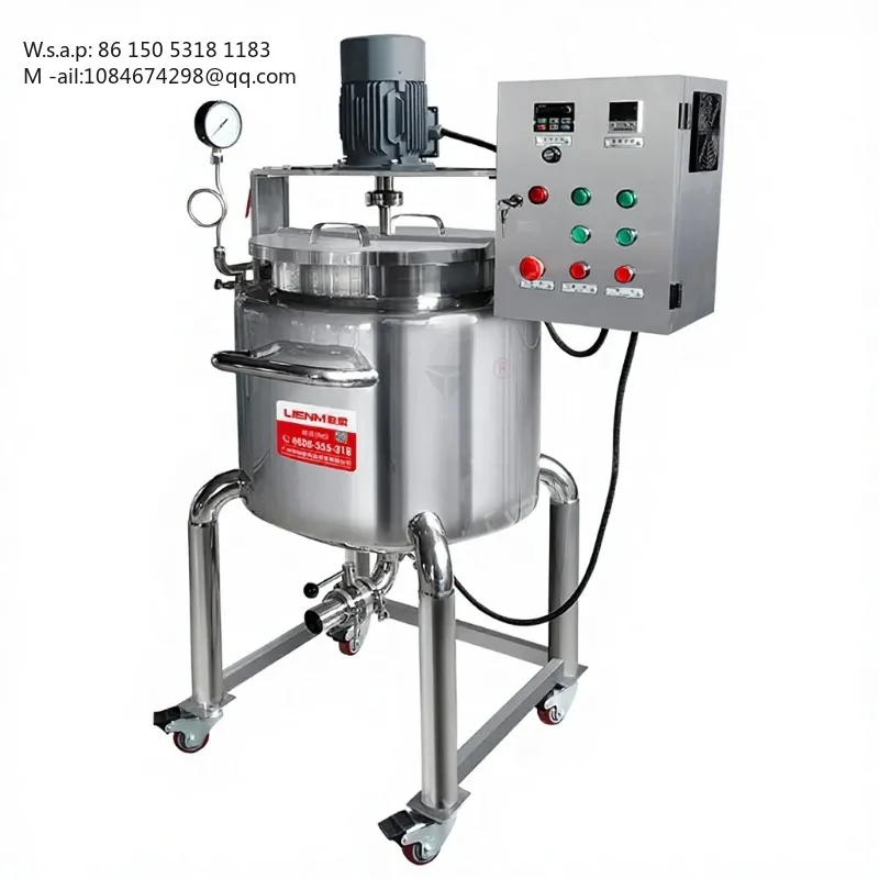 Customized 60‑200L High Shear Mixer Homogenizer Tank For Gel Detergent Liquid Product Making