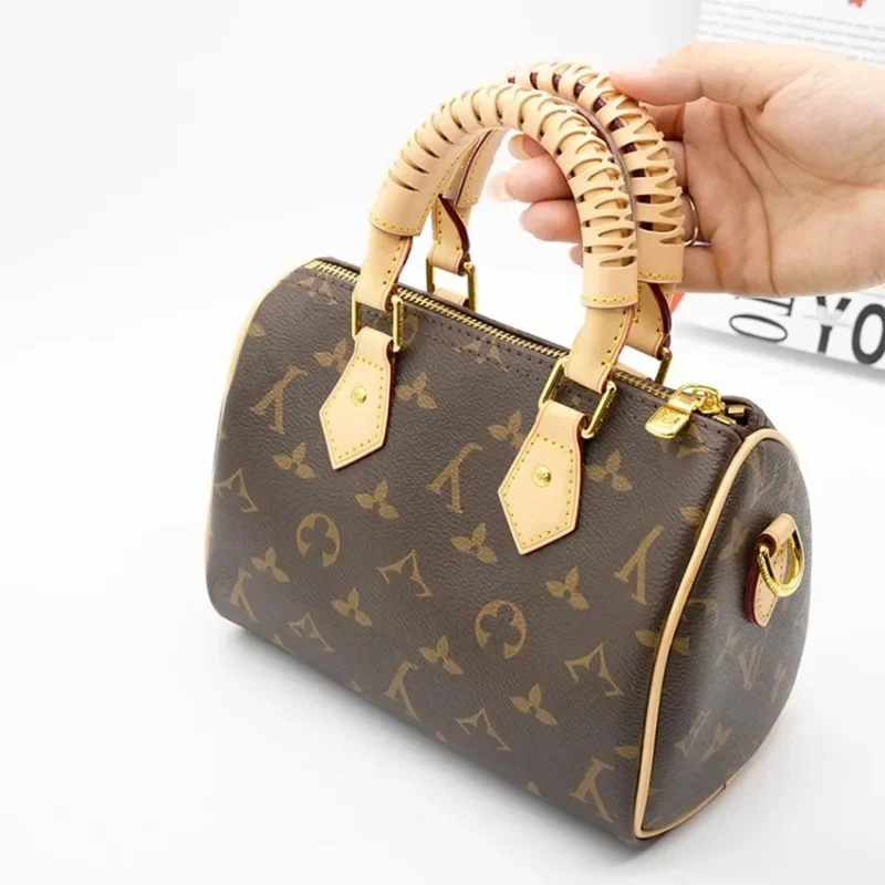 زوج واحد من أغطية تغليف مقبض الحقيبة لـ Speed 25 30 35، حزام حماية قبضة جلدية فاتشيتا، مقاوم للبقع والتآكل