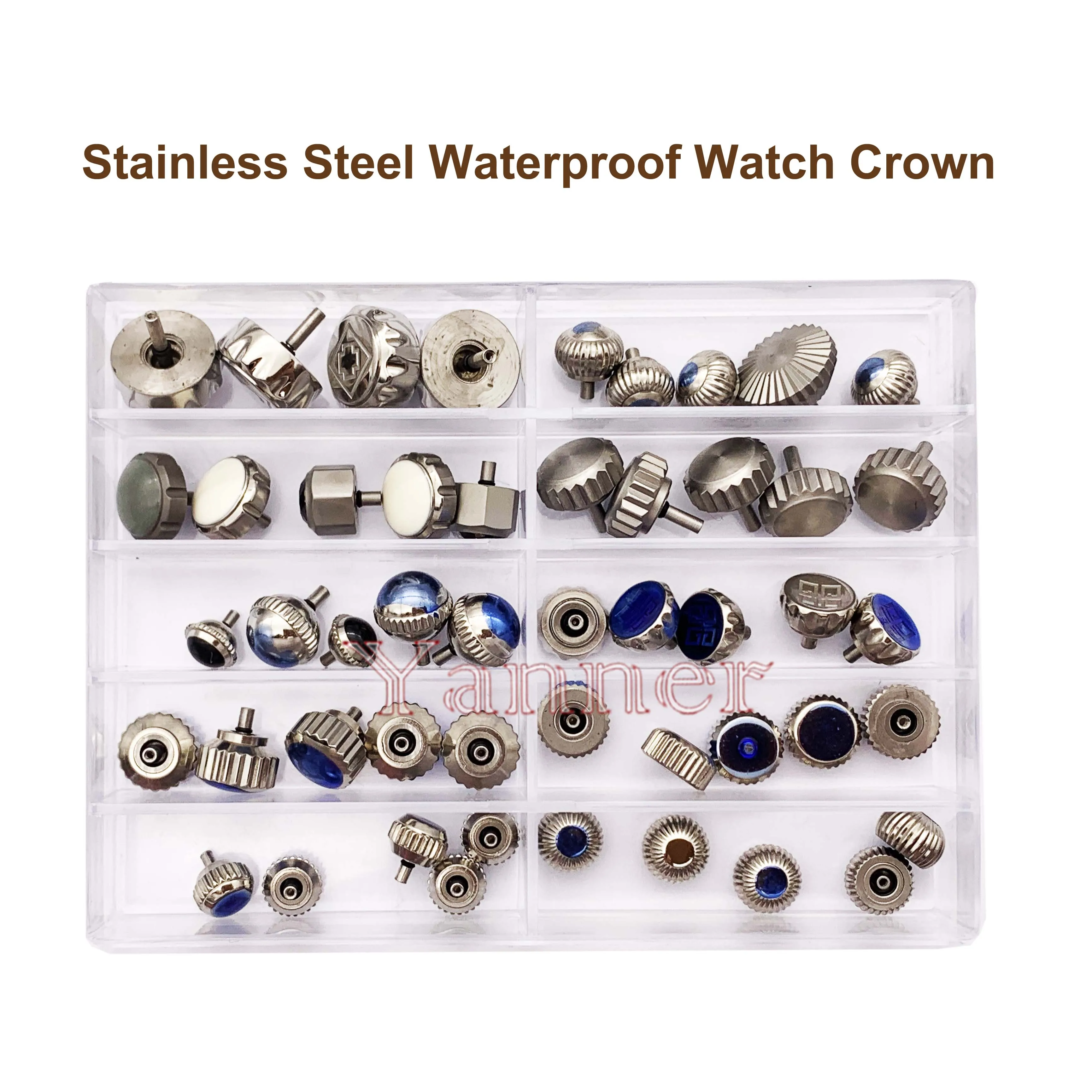 

Stainless Steel Waterproof Watch Crown with different Shape Pumpkin Crown and Big Sizes