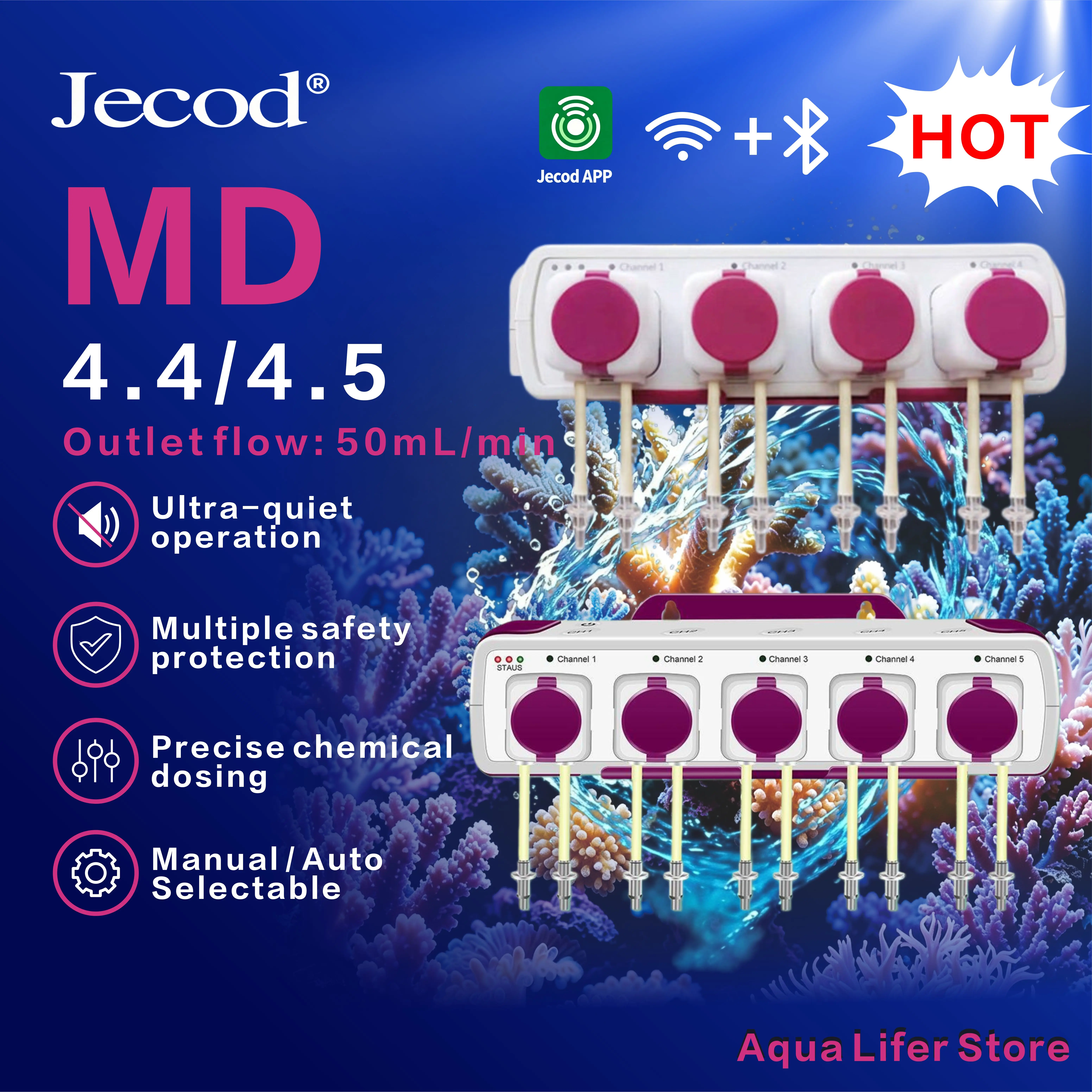Marine Aquarium App - Bomba de Dosagem Automática Série MD