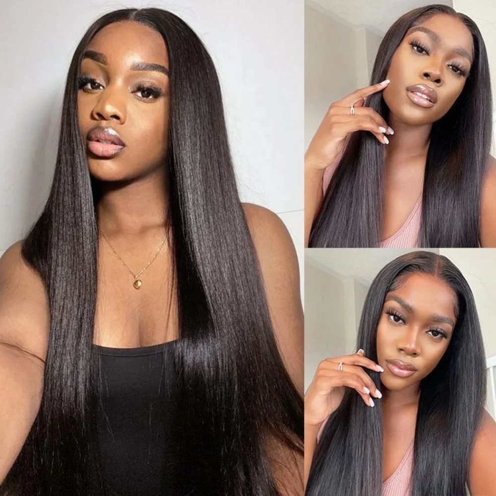 

26 Inch Straight Lace Front Wigs Human Hair 13x6 HD Transparent Lace Front Human Hair Wigs for Women Pre Plucked With Baby Hair