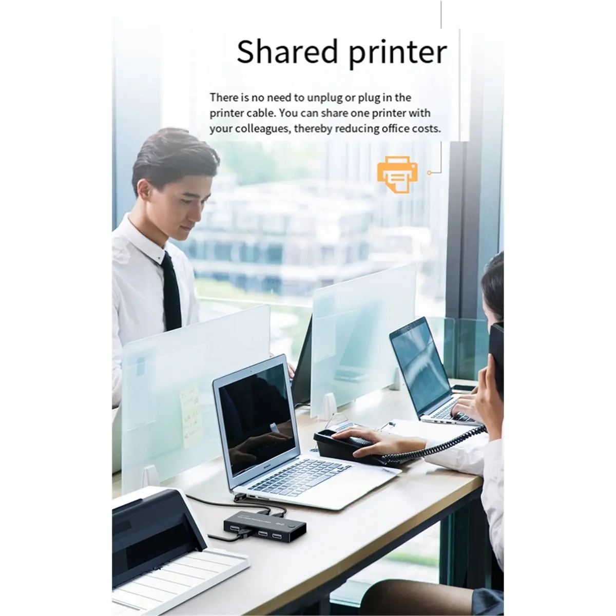 DT81 3D Printer Parts & Accessories USB 2.0 Peripheral Sharing Switch Selector Sharing 4 USB Devices for Keyboard Printer