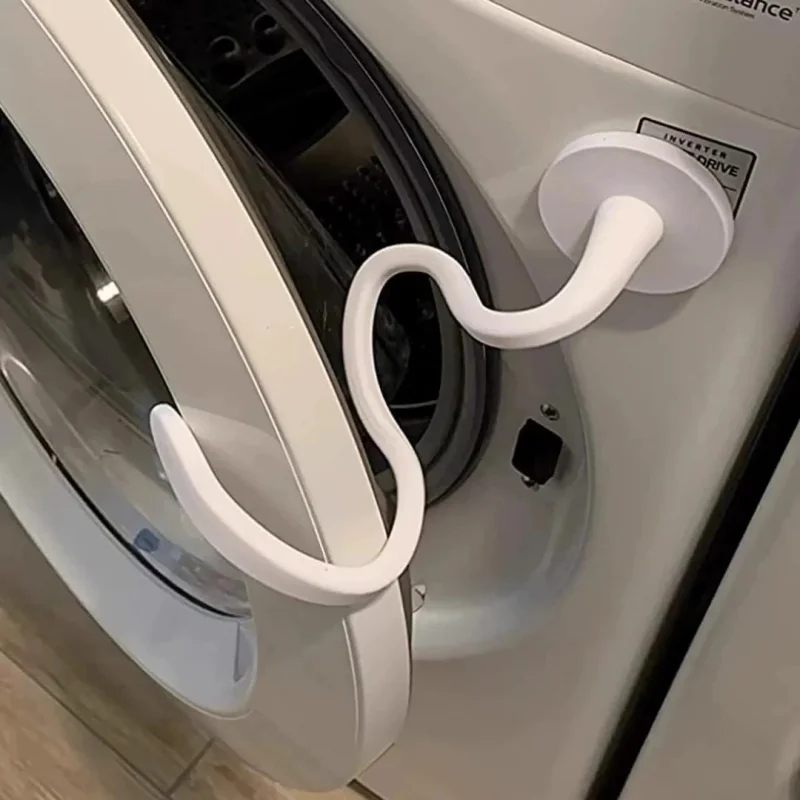 Front Washing Machine Door Strong Magnet Bracket Strong Magnetic Washing Machine Door Door Bracket Magnet Snake-Shaped Silicone