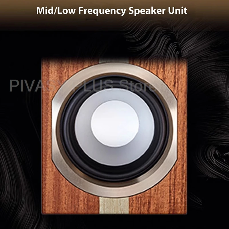 Саундбар премиум-класса Hi-Fi, книжная полка, 45-дюймовый НЧ-динамик, 1-дюймовый шелковый купольный твитер, частотная характеристика, отделка кедрового дерева