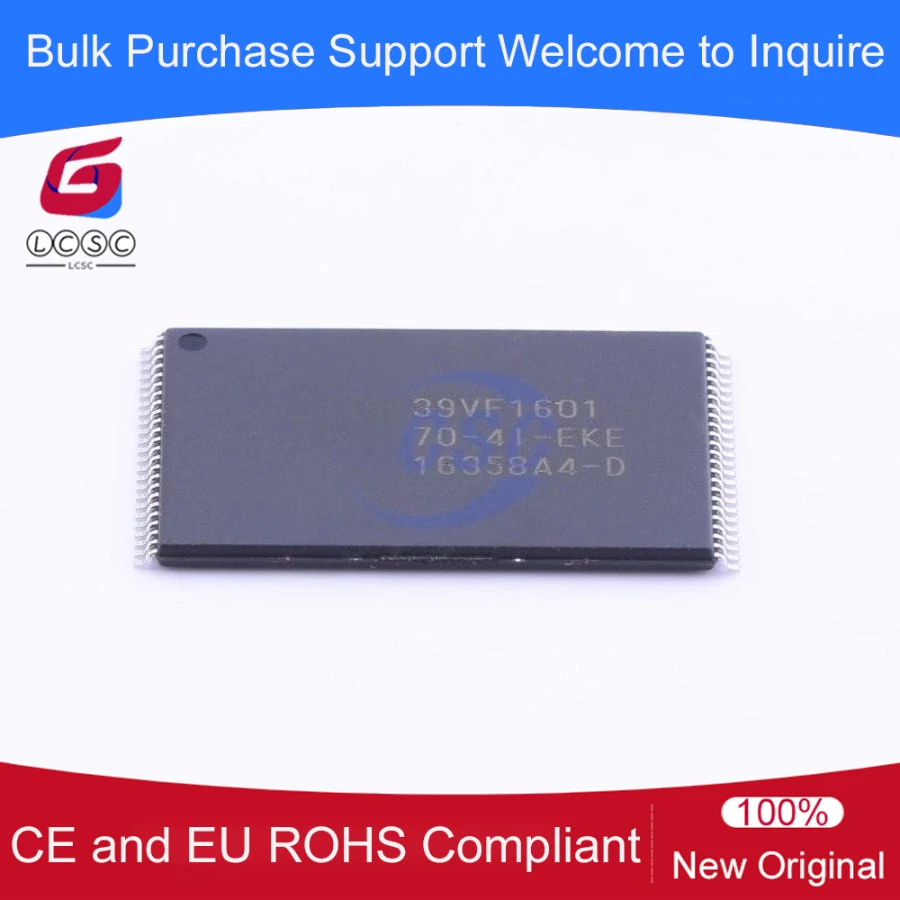 5pieces/Pack SST39VF1601-70-4I-EKE Multi-Purpose Flash Plus 2.7V~3.6V 16Mbit 5MHz Parallel TSOPI-48 Memory IC Chip