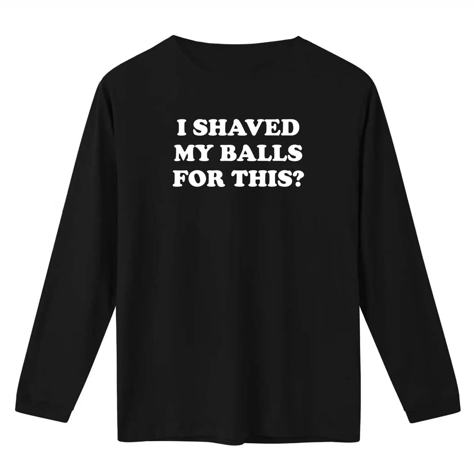I shaved my balls for this T-Shirt Summer Casual Cotton Tee Oversized Streetwear Tops Vintage Graphic Print Unisex Men Women