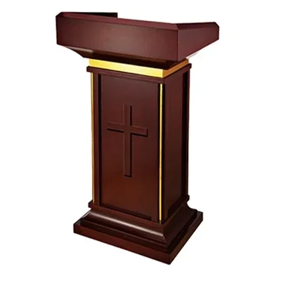 Simple Modern Class Furniture Church Lectern Speech Table Reception Desks Solid Wood Front Desk Cashier Desk Hotel Podium Tables