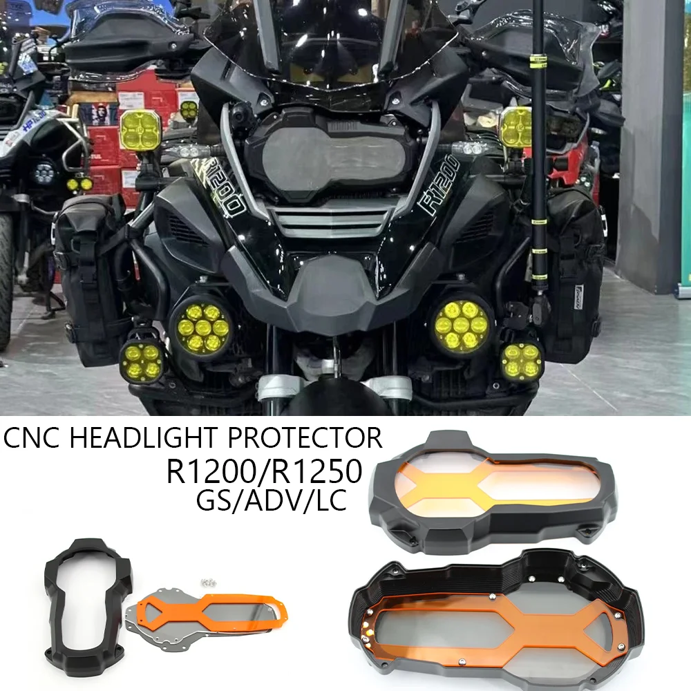 

For BMW R1200GS ADV R1250GS LC Adventure R1250GS Headlight Protector CNC Aluminum Headlight Protection Cover