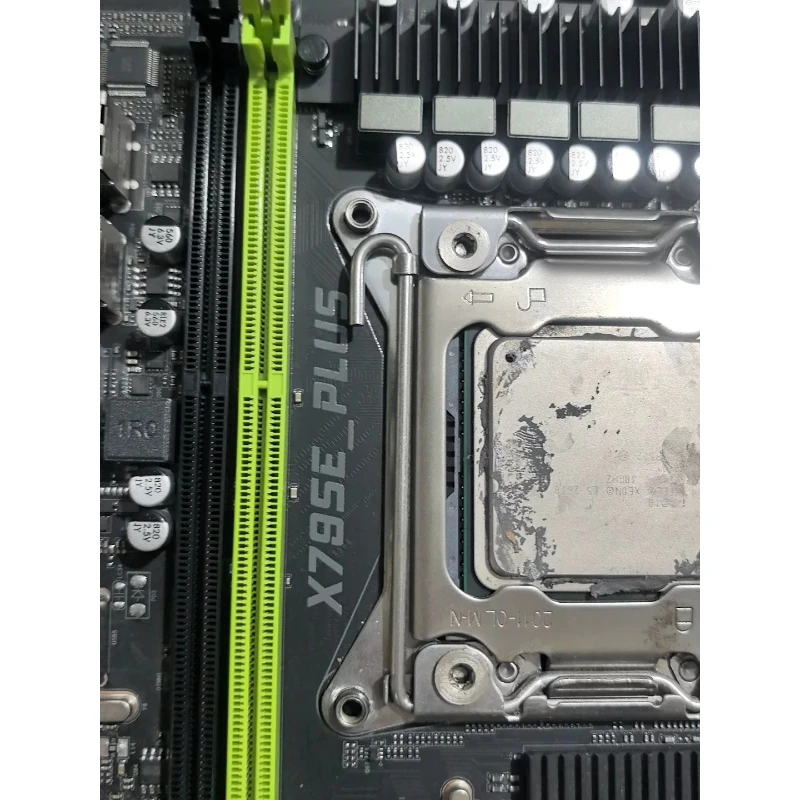 used for X79 LGA2011 Motherboard Combo With E5 2630 CPU 4 DDR3 Slots Micro ATX No I/O Shield Used