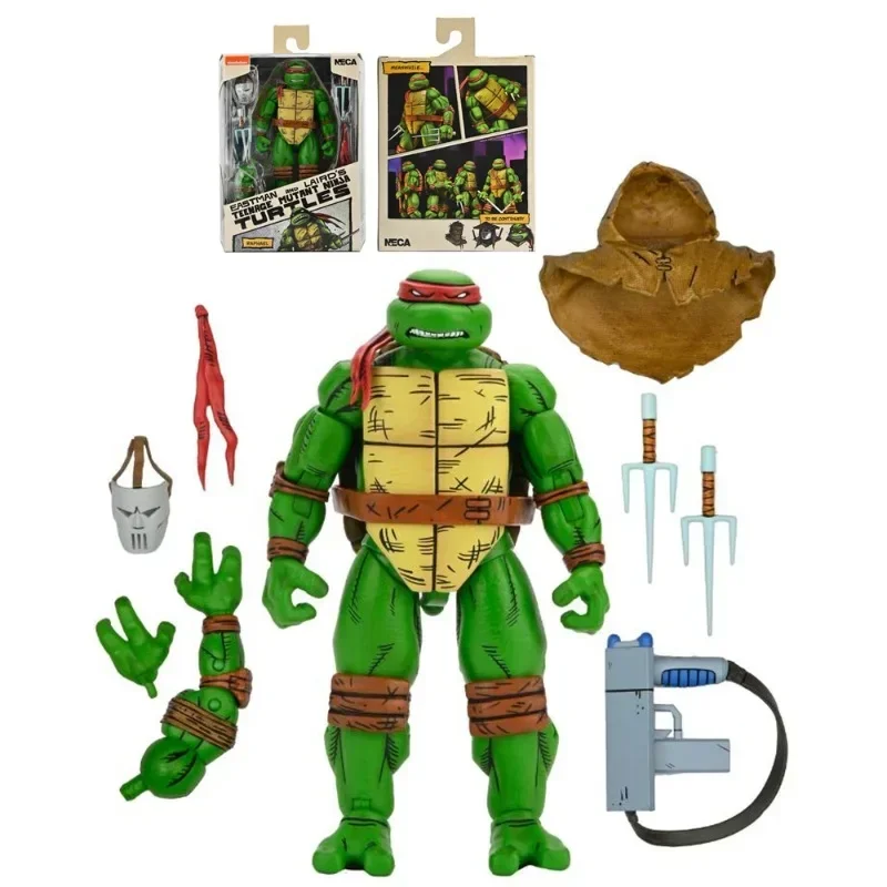 

Коллекционная подвижная фигурка Neca 7 дюймов: Черепашка-ниндзя Донателло в цветной коробке с аксессуарами