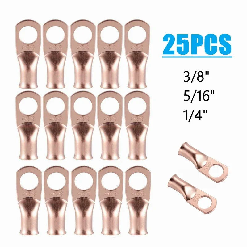 25Pcs 4AWG Hole Size 3/8