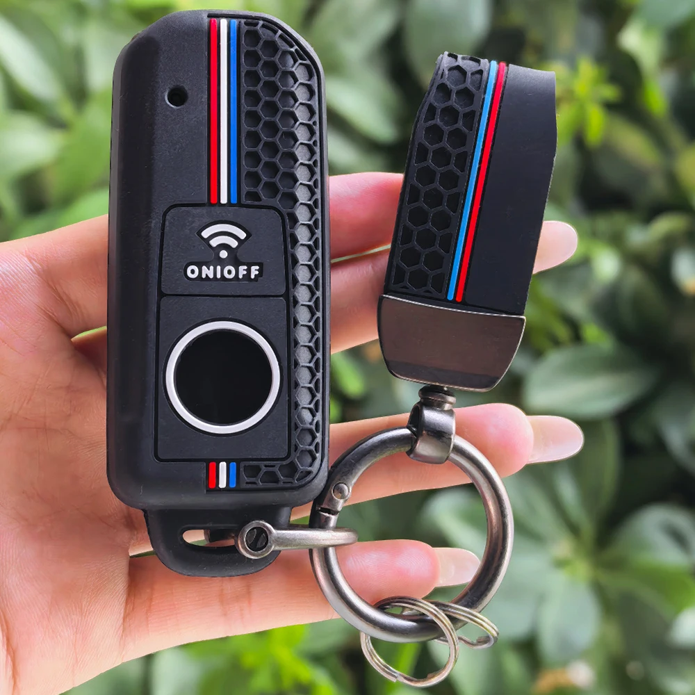 For Yamaha MT-09 SP/MT-09 YAMT/Tracer 9 GT/9GT YAMT/9GT+ YAMT Motorcycle Key Case Shell Cover Decorative Protector Keychain