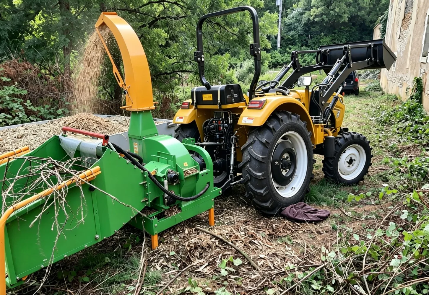 70HP Compact 4 Wheel Tractor for Medium Size Farmland Operation