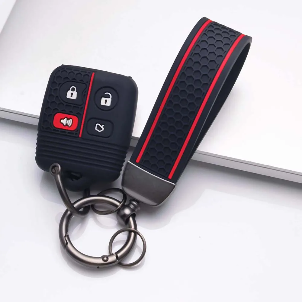 3/4 Buttons for Ford Transit MK6 Connect 2000 2001 2002 2003 2004 2005 2006 Silicone Car Remote Key Shell Case Fob Cover