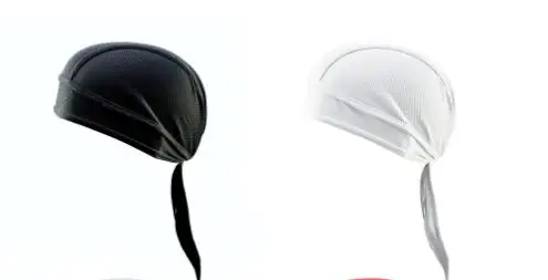 

2pcs Breathable Mesh Long Tail Headwrap Pirate Cap For Men Women Inner Liner Stylish Cycling Street Dance