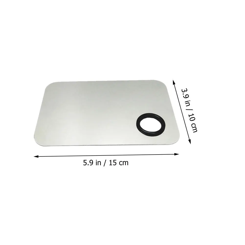 1 مجموعة الفولاذ المقاوم للصدأ مسمار الفن لوحة خلط الأساس أحمر الشفاه أصباغ الكريمات Diy بها بنفسك الجمال ماكياج أداة كيت ملعقة وشملت