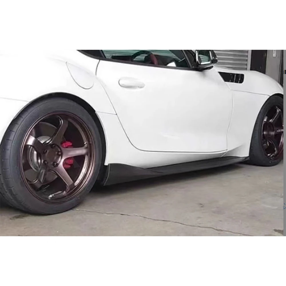 

2PCS Carbon Fiber Side Skirts Aprons Cover For Toyota Supra A90 2019+ Car Styling