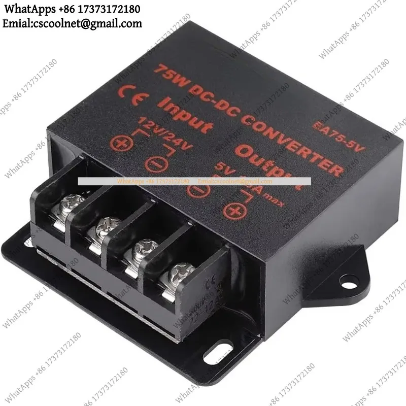 JS02 DC 12V 24V to 5V 3A 5A 10A 15A Car Step Down Converter Voltage Regulator Power Supply Transformer