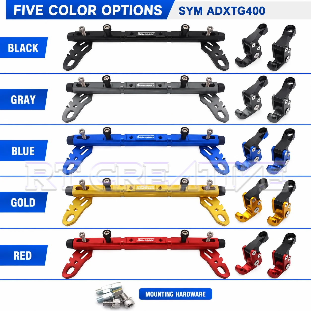 FOR SYM ADXTG400 Swordtooth Tiger Phone Mount Extension Bracket With Hanger Hook