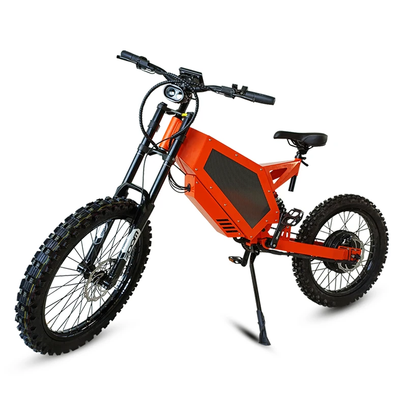 New Model 72V 5000 Watt Full Suspension Mountain Bike For Adult With Big Lithium Battery