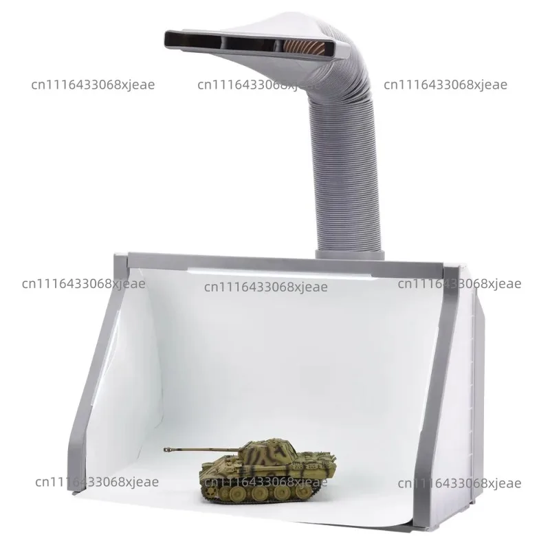 Spray gun paint booth exhaust fan with filter kit LED lighting for model coloring DIY art spray box workbench