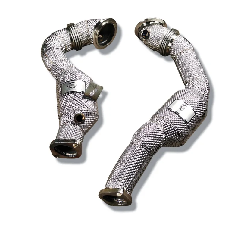 24.High Performance Stainless Steel High-Flow Front Pipe With Catalytic Converter for  335 Z4 N54