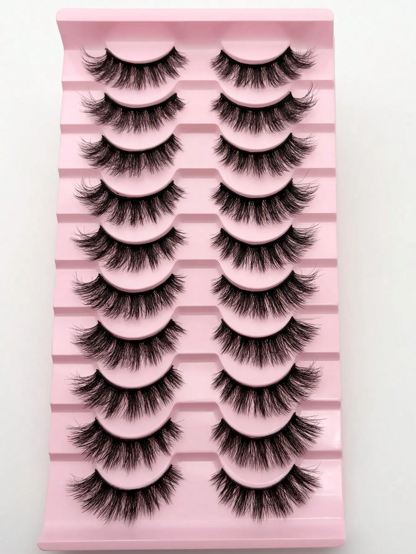 10 Paare 3D Flauschige Falsche Wimpern Natürlicher Look Dichte Lockige Wimpern – Detail 2