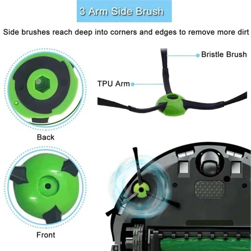 【Buy It Now】For Irobot Roomba Combo J7+ J9+ Replacement Accessories Main Side Brush Hepa Filter Sweeper Vacuum Cleaner Parts