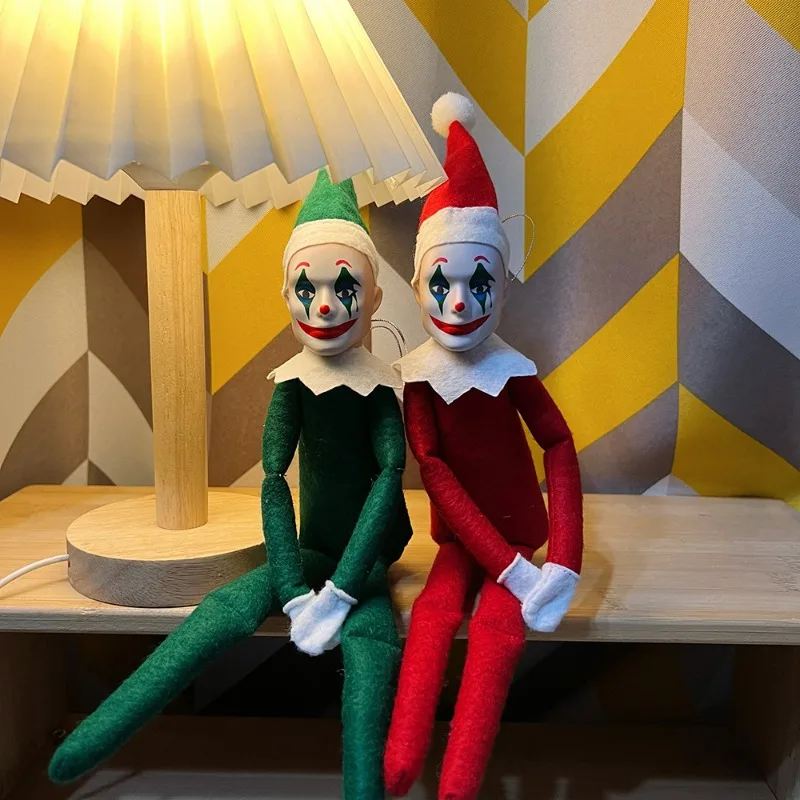 1/2pcs Christmas Elf Halloween Lonely Clown Ornament Creative Christmas Decoration Gift for family desktop decoration