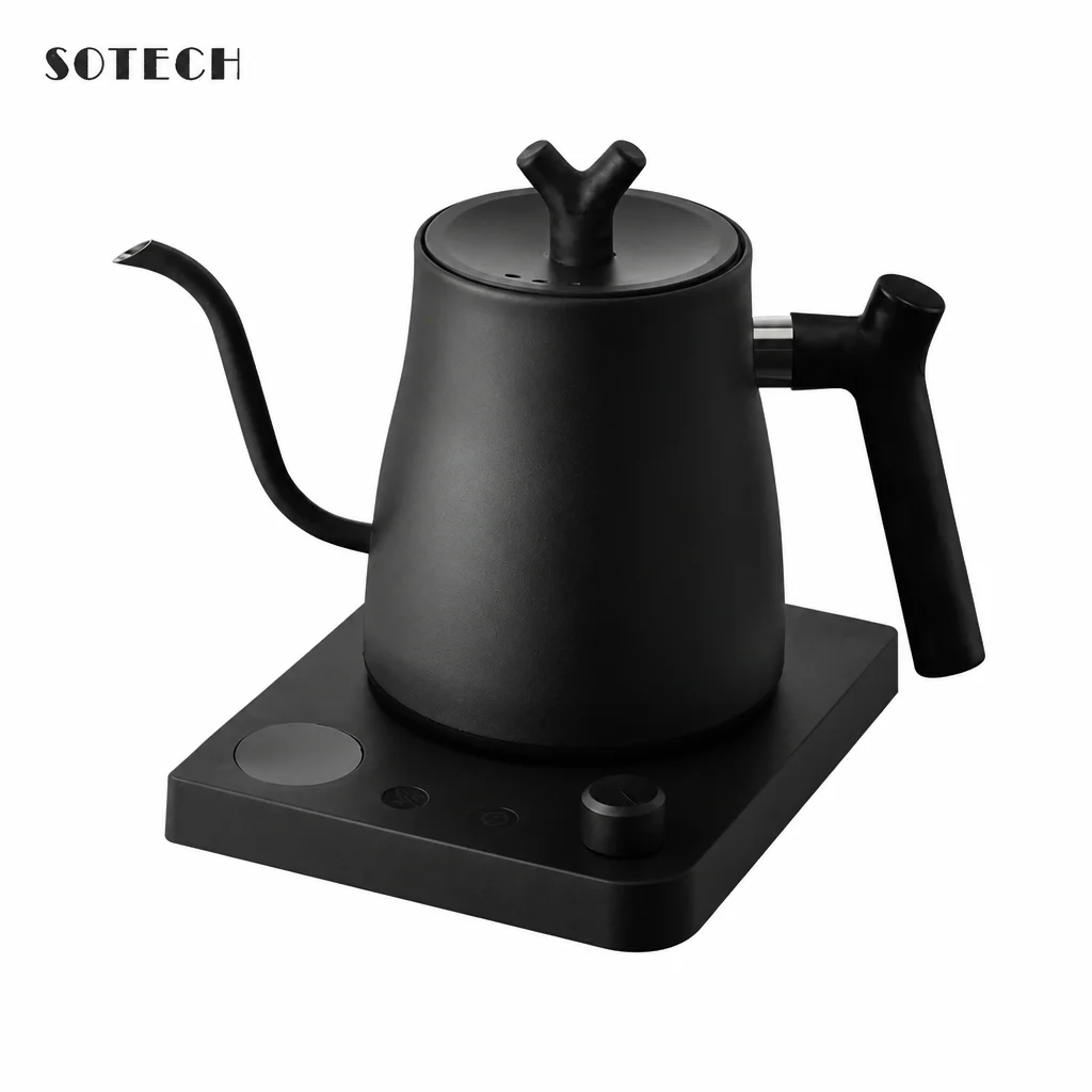 1000W Fast Electric Kettle, 1L Capacity, 304 Stainless Steel, One-Touch Boil & Dry Burn Protection