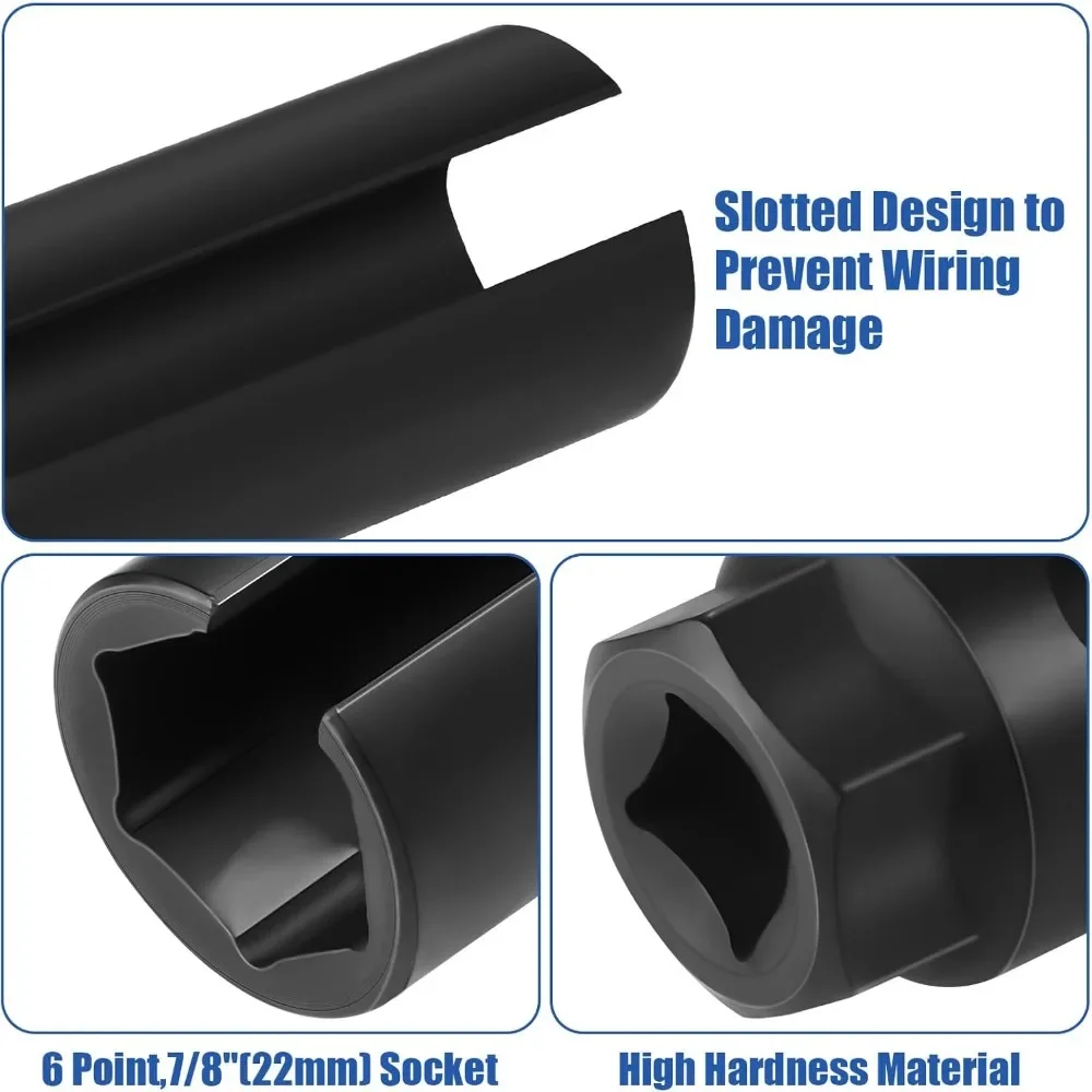 Picture 7: Universal 22mm 1/2'' Drive Car Oxygen Cxygen Sensing Drive Socket Wrench Car Tools Professional Car Accessories