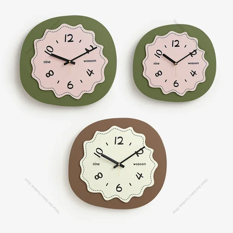 Nordic Silent Wall Clocks Decoration Modern Elegant Living Room Wall Clocks Art Mural Simple Design Home Decor Reloj Pared LLWC
