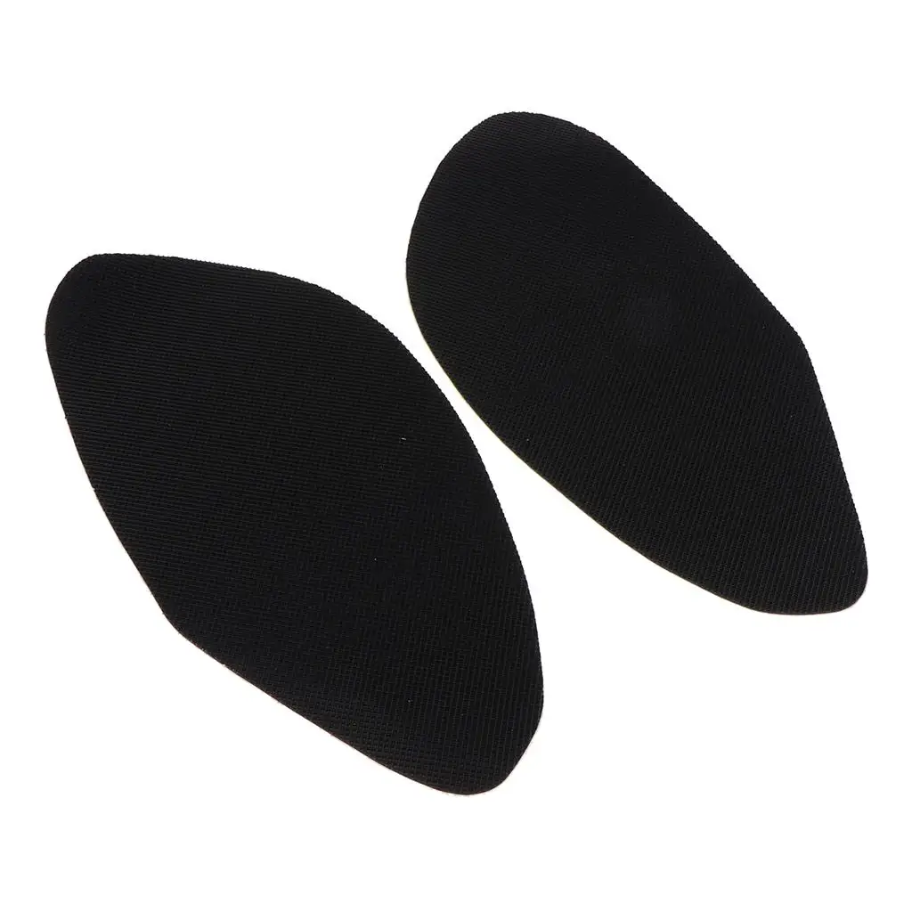 Black Tank Traction Pads Motorcycle Electric Car 2pcs Anti-slip Knee Mat for