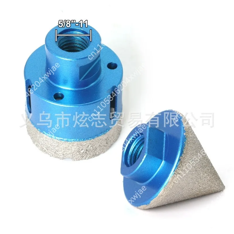 Professional Hole Saw Opener Set Brazing for Glass Ceramic Marble, 5-8' -11/M14 Thread Fits Angle Grinder Drill