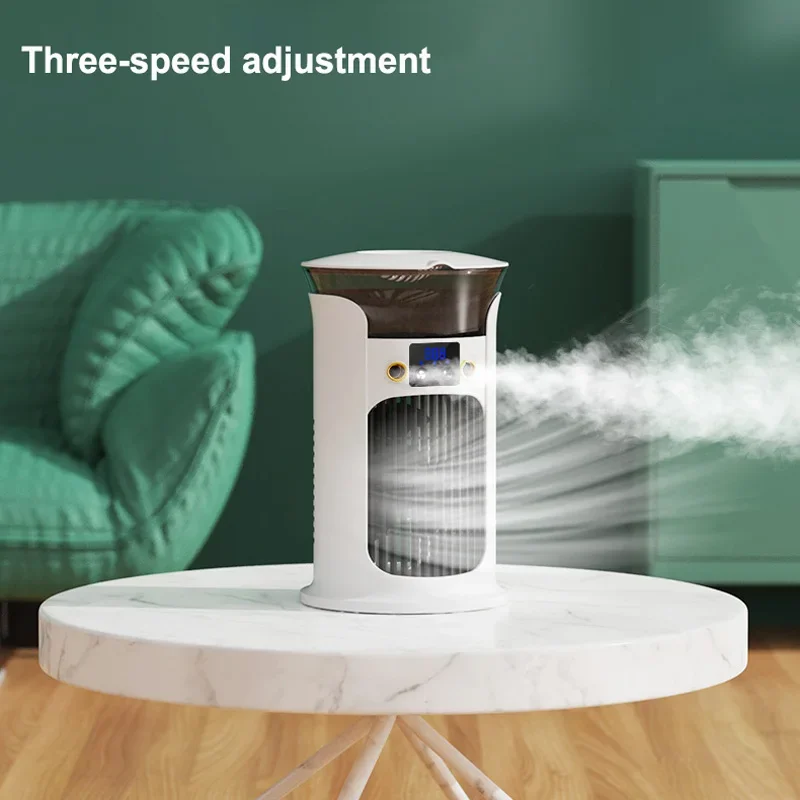 2025 Новый портативный USB-охладитель воздуха, бытовой маленький многофункциональный охлаждающий вентилятор, офисный настольный мобильный кондиционер, увлажнитель воздуха