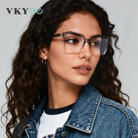 VICKY, nuevo diseño de marco cuadrado geométrico a la moda, gafas de lectura antiluz azul para hombre, gafas graduadas personalizadas para mujer PFD2281