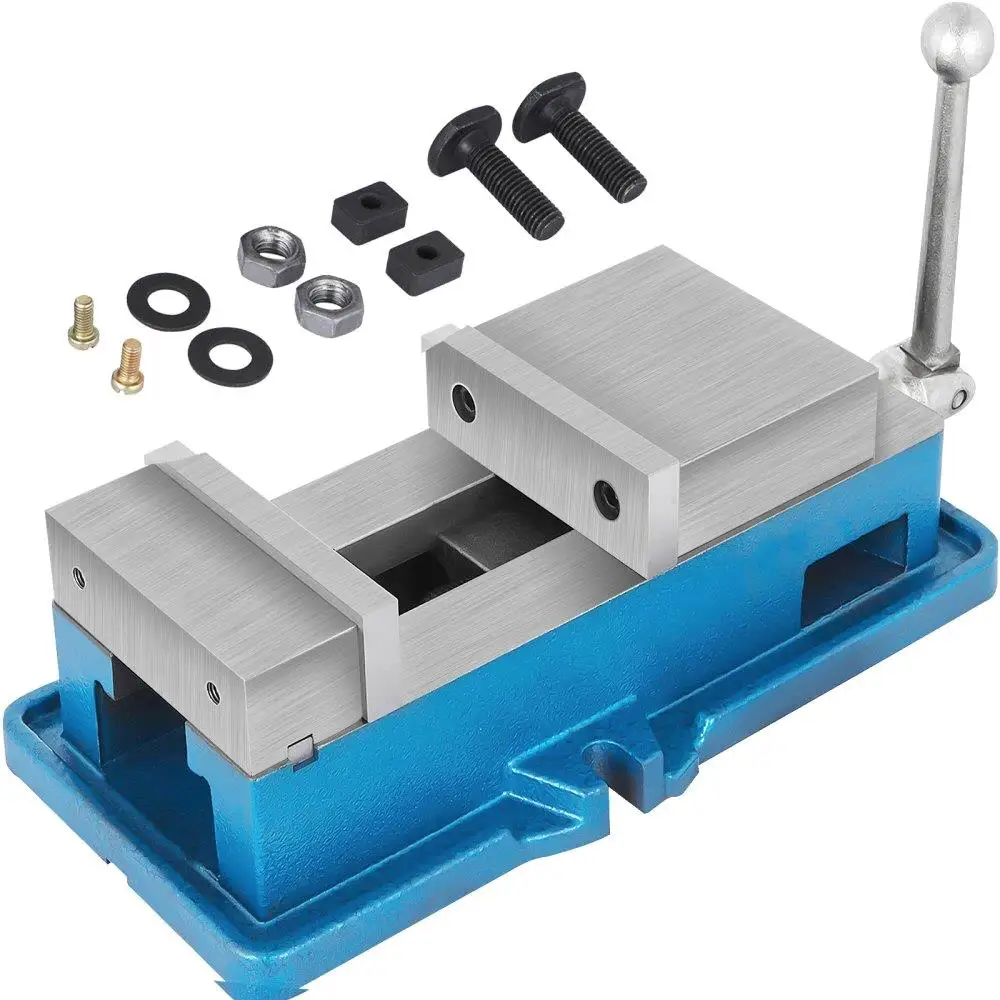 

4 Inch Precision Milling Vise ACCU Lock Down Vise for Drill Press and Bench Clamping Machine Low Profile Design