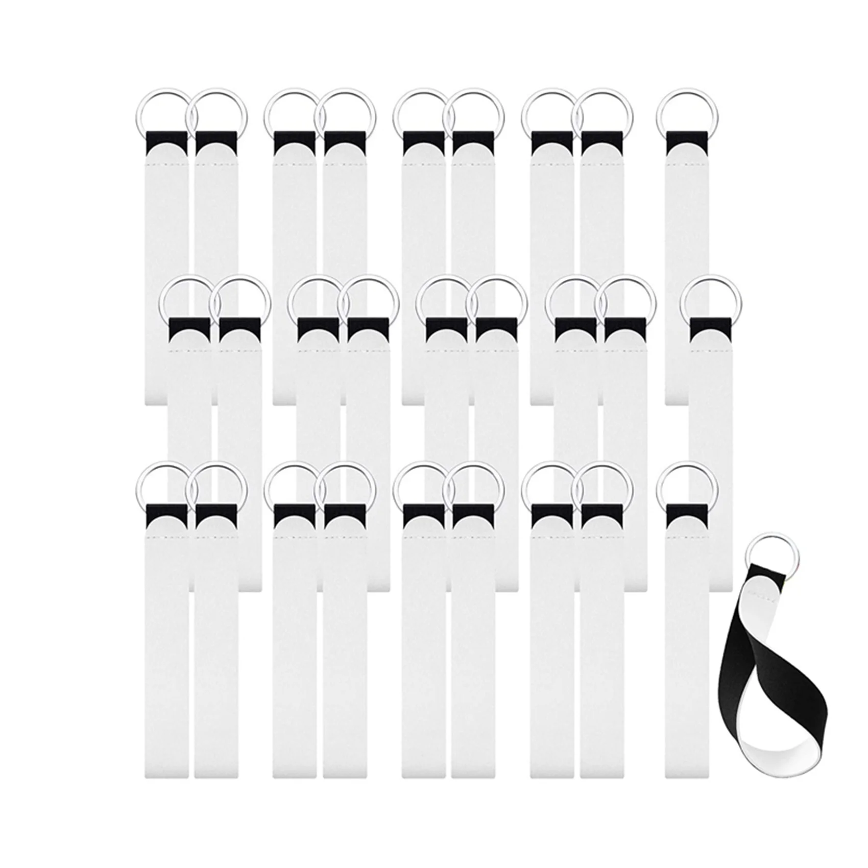 

Компактный 60-компонентный сублимационный пустой ремешок на запястье, ремешок на запястье, брелок на запястье, ремешок для ключей, держатель