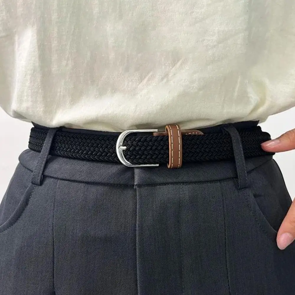 عادية محبوك دبوس مشبك مضفر تمتد الرياضة في الهواء الطلق النايلون الخصر الملونة المنسوجة سير من القنب لكمة خالية حزام الخصر