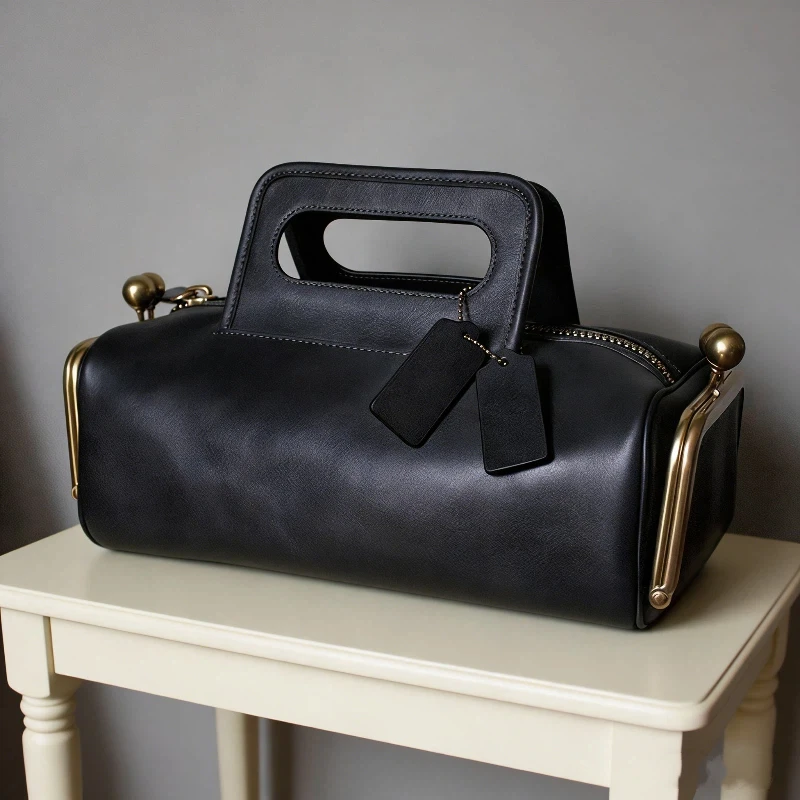 

Luxury Retro Clip Handbag Luxury Designer Frame Handbag Large Capacity Zippered Crossbody Bag Fashion Women's Box Bag
