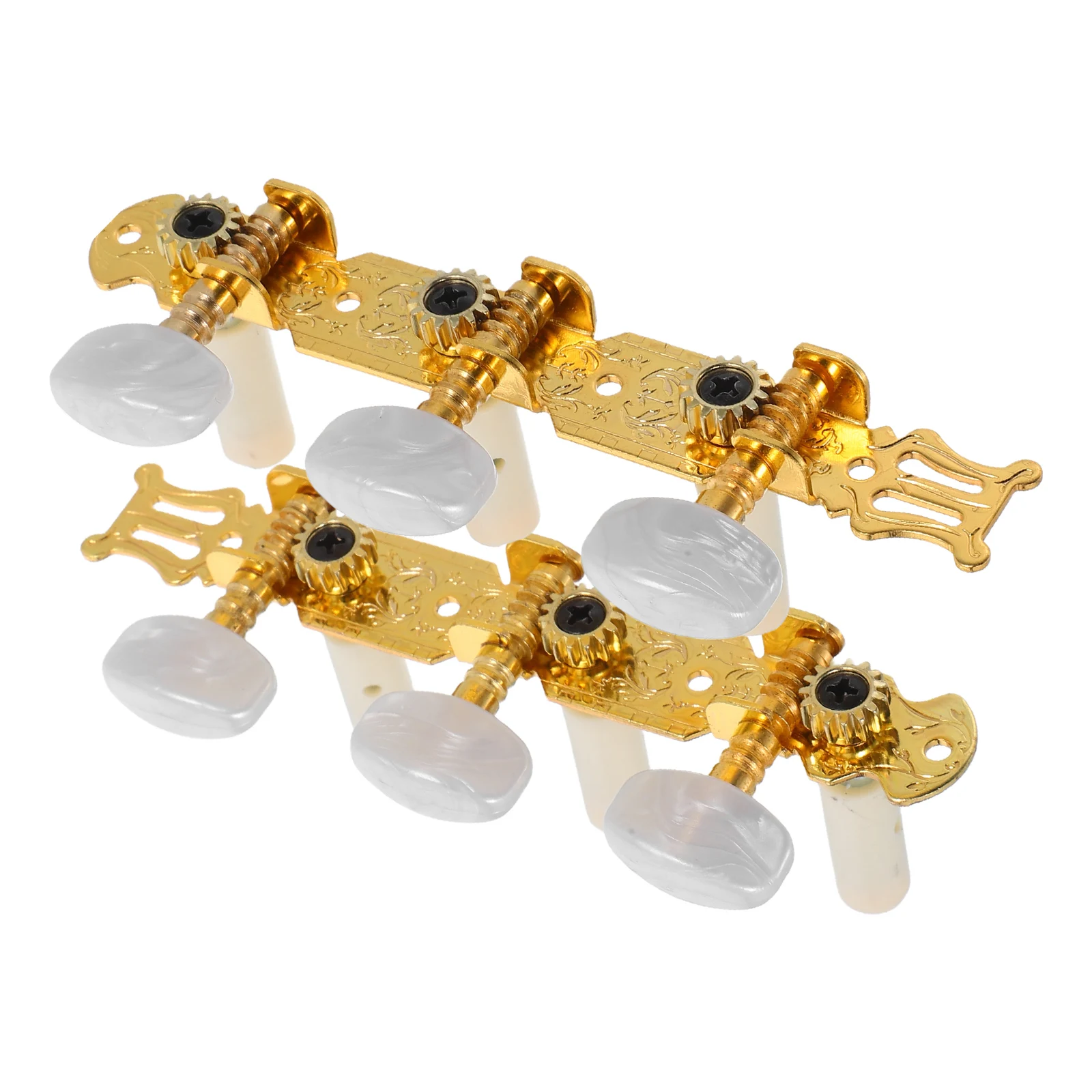 2 قطعة ضبط الغيتار أوتاد الحديد الصوتية الكهربائية القيثارة نمط مفتوح دائم السلس دوران المدمجة خفيفة الوزن الغيتار