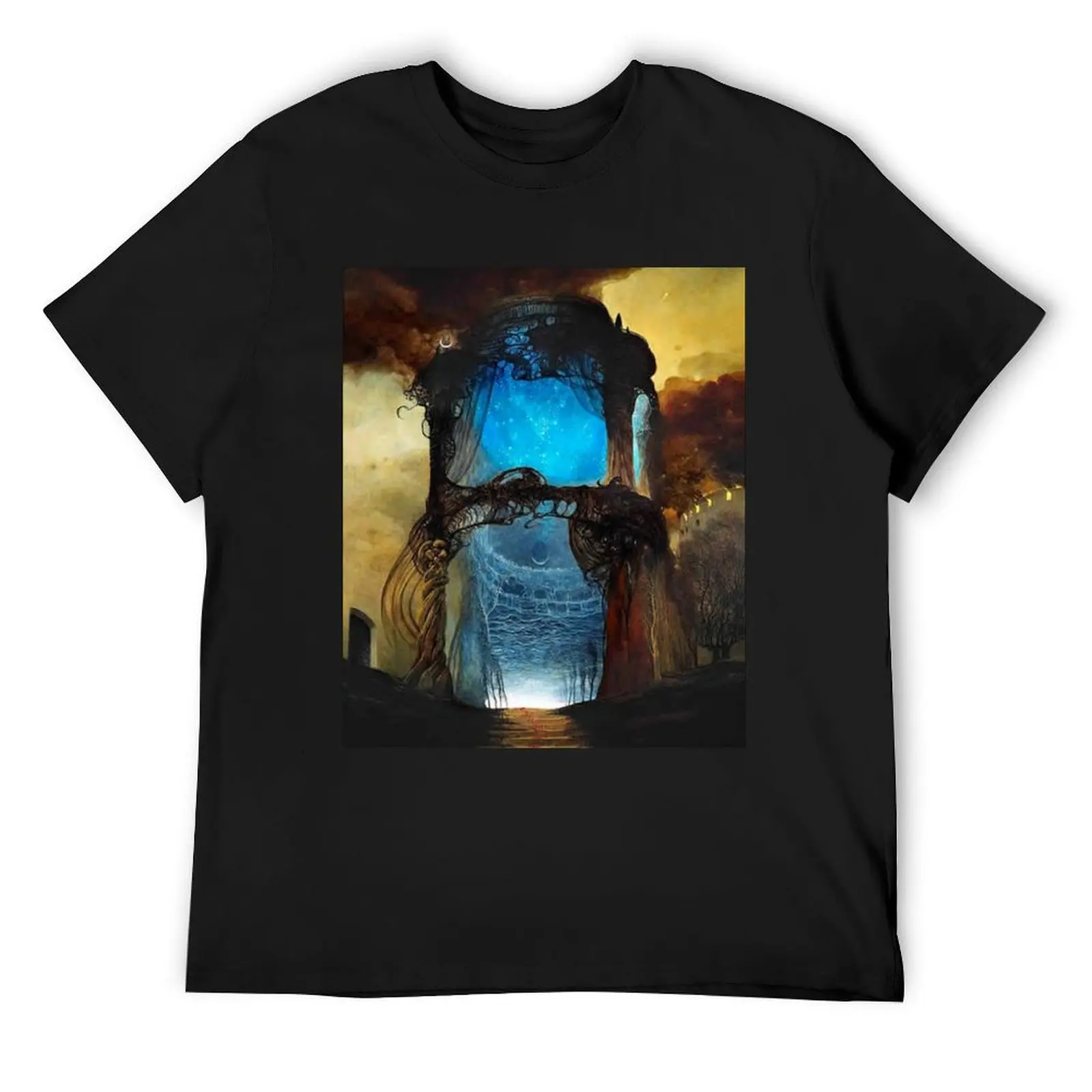 

Dzislaw Beksinski art T-Shirt plus sizes hippie clothes man t shirt Short sleeve tee funny t shirts men
