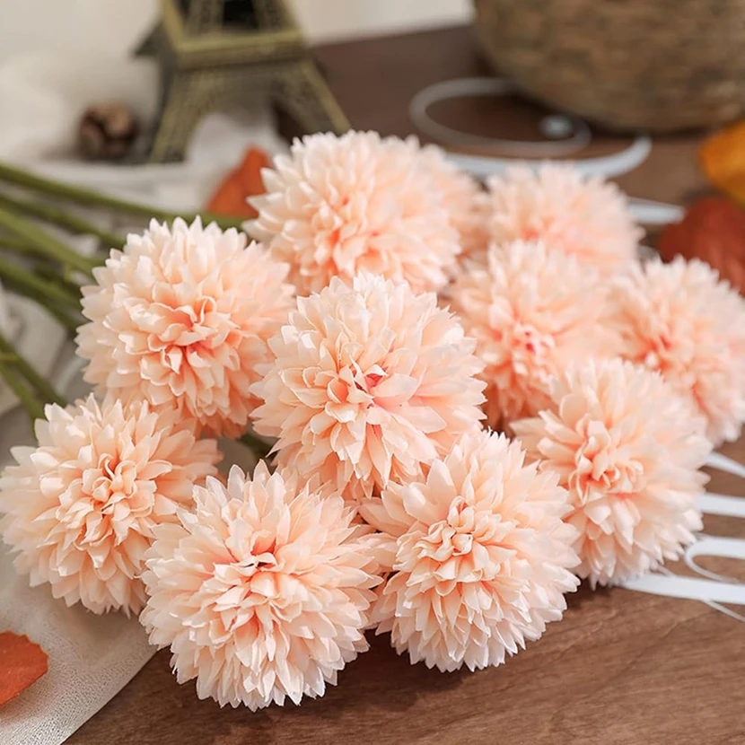 

10pcs Artificial Flowers Chrysanthemum Halloween Home Room Table Decor Outdoor Garden Wedding Wreath Bridal Bouquet DIY Gift Box