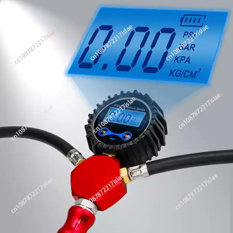 4 Way Tire Inflation Deflation System Off-Road Digital Pressure Gauge Customize Hose and Air Chuck