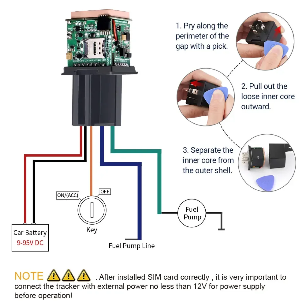 MV930G Mini Hidden ACC Detection Engine Cut Off Motorcycle Gps Tracking Device Spy Rastreador Relay Gps Car Tracker 4G