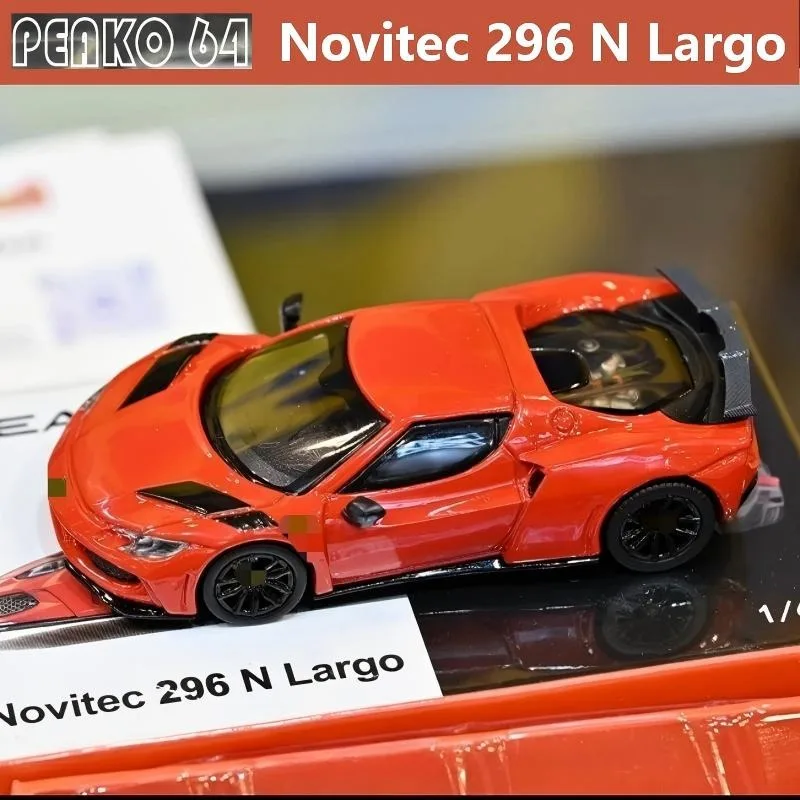 PEAKO 64 1/64 Novitec 296 N Largo GT SHOW 2026 Alloy Die Casting Car Model Collection Model Christmas Gift Gifts for Men